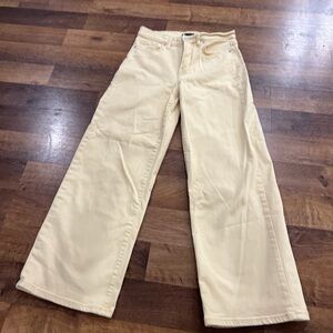 Banana Republic Wide-Leg Jeans in yellow